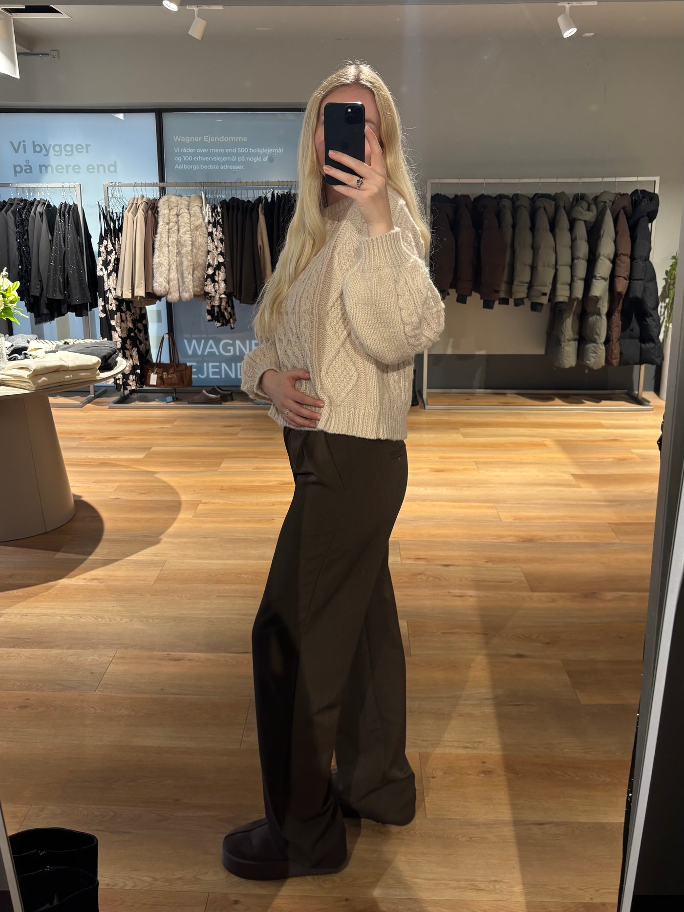 Marie bukser mørkebrun tall