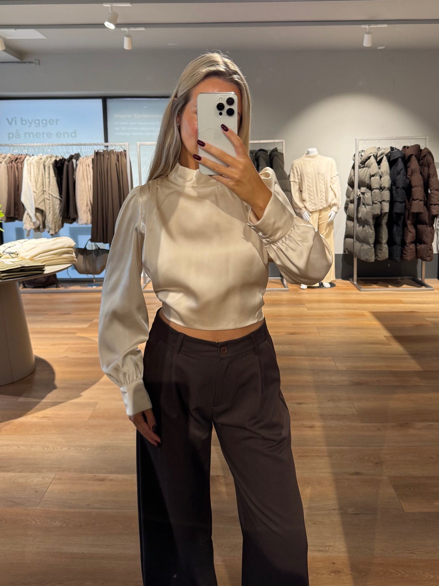 Ane bluse creme
