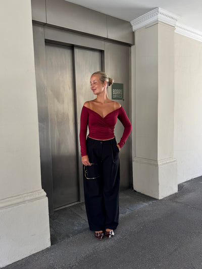 Sienna bluse bordeaux