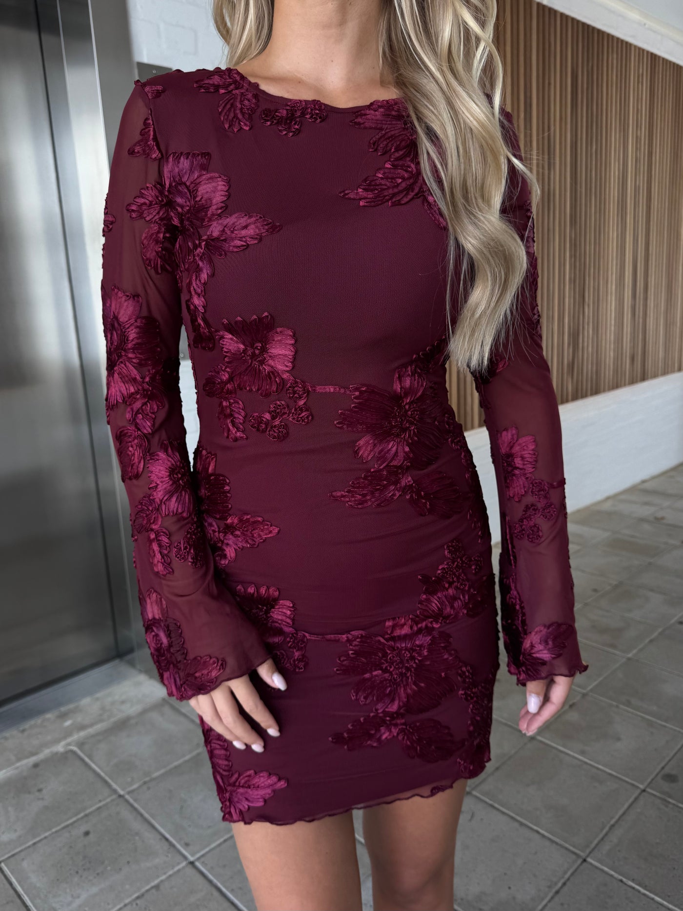 Olivia kjole bordeaux