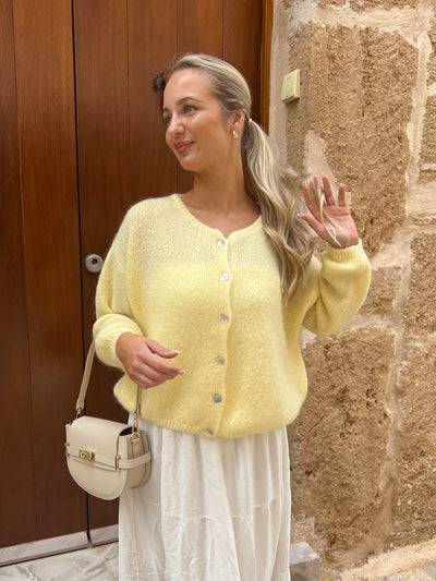 Victoria cardigan pastelgul