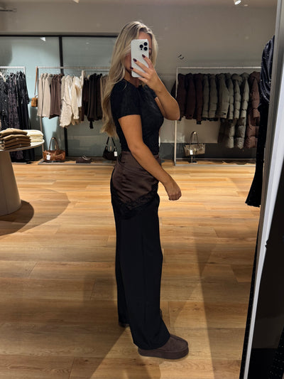 Lina tørklæde mørkebrun