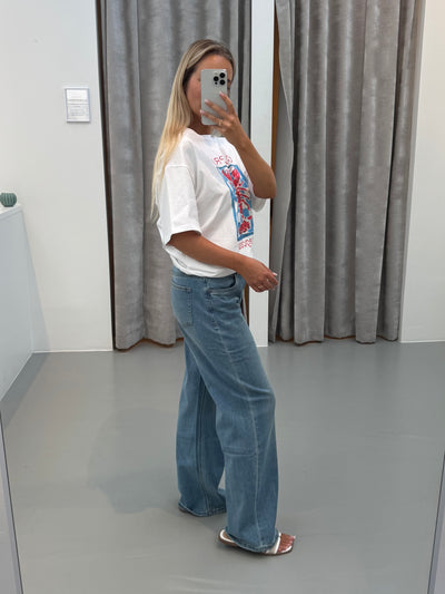Alisia oversized t-shirt hvid