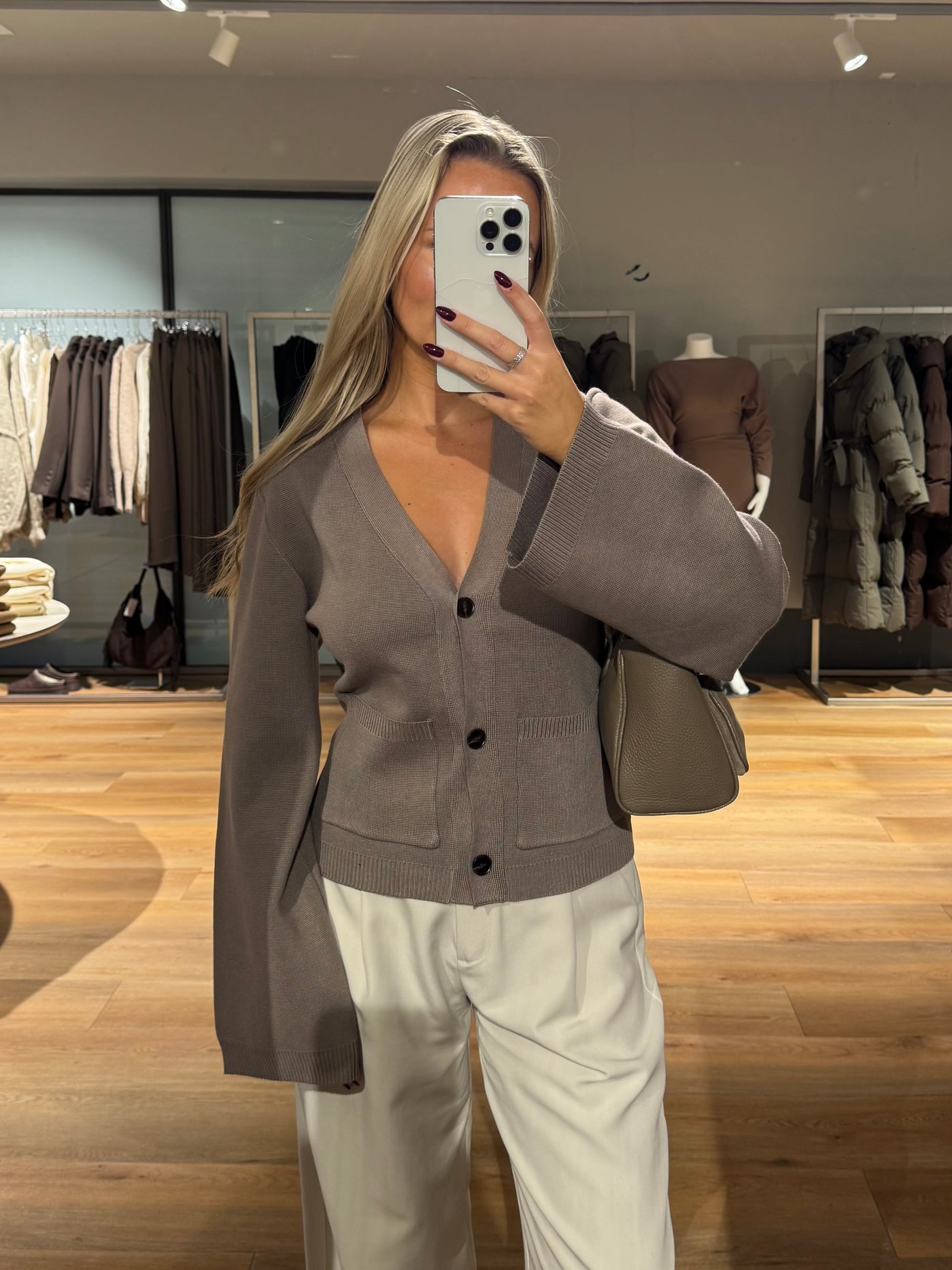 Jennifer cardigan brun FORUDBESTILLING