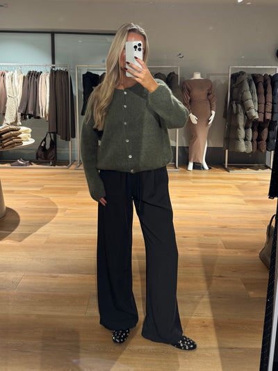 Victoria cardigan olivengrøn FORUDBESTILLING