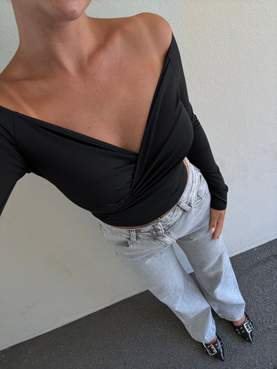 Freya jeans straight Lysegrå