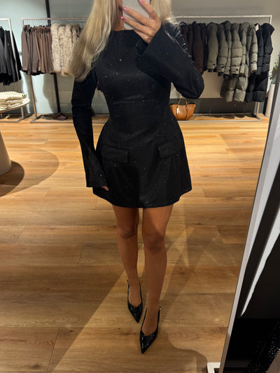 Ophelia glimmerkjole sort