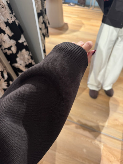 Jennifer cardigan mørkebrun FORUDBESTILLING