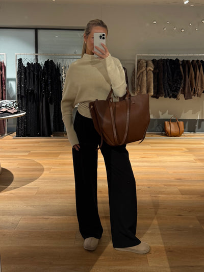 Luciana taske kastanje brun