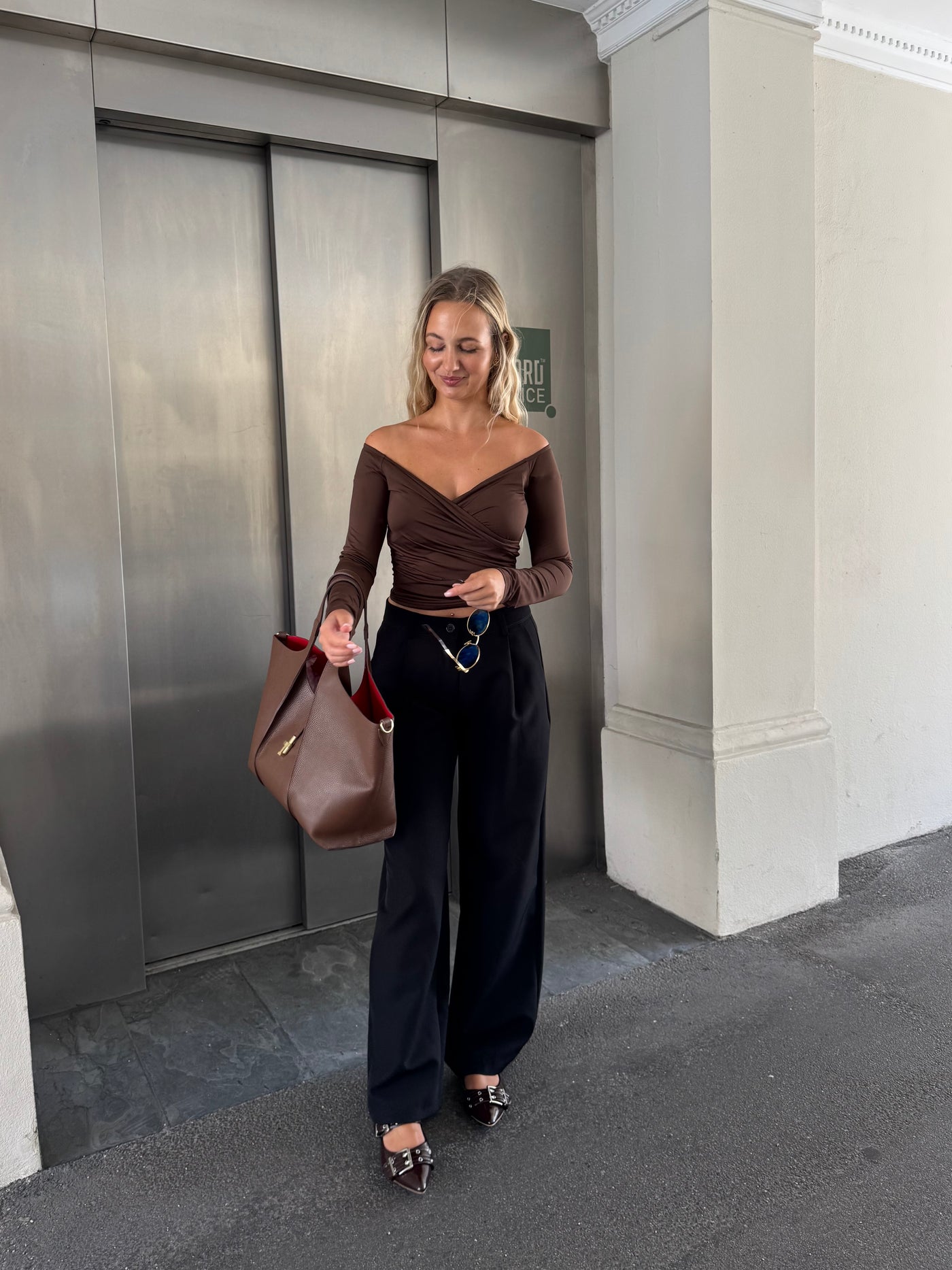 Sienna bluse mørkebrun