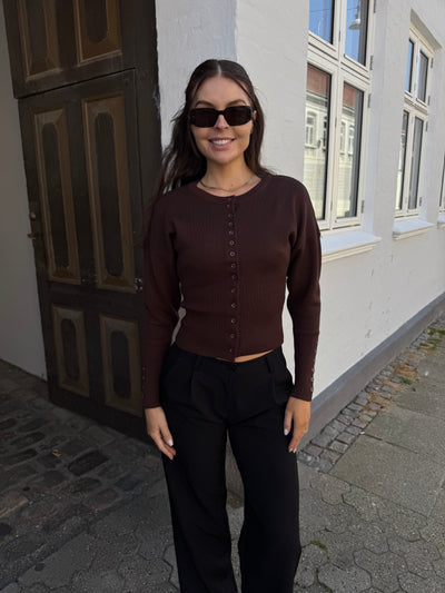 Sabrina cardigan mørkebrun