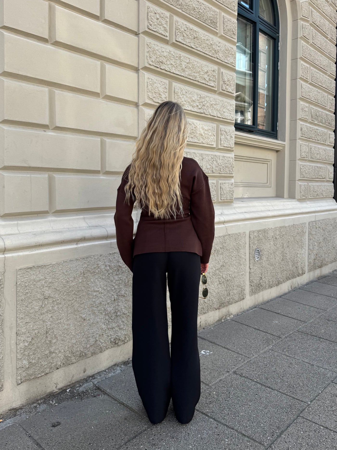 Mikela bluse mørkebrun