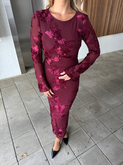 Bella kjole bordeaux