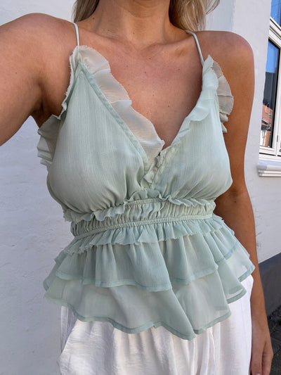 Bella top pastelgrøn