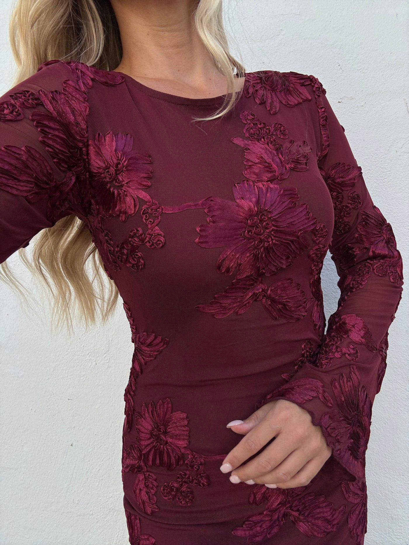 Bella kjole bordeaux