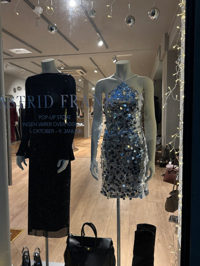 Adriana pallietkjole sølv