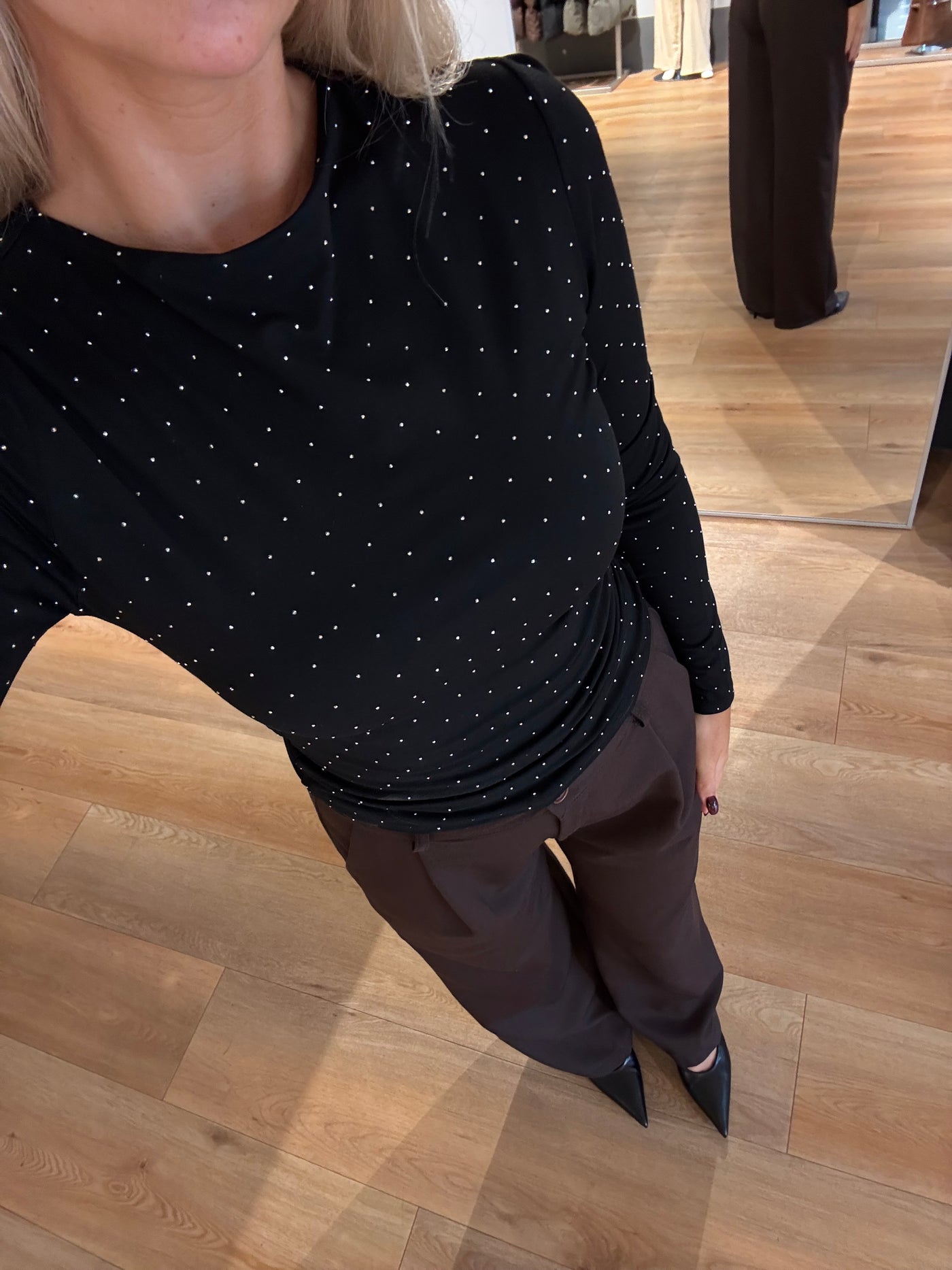 Adina bluse sort