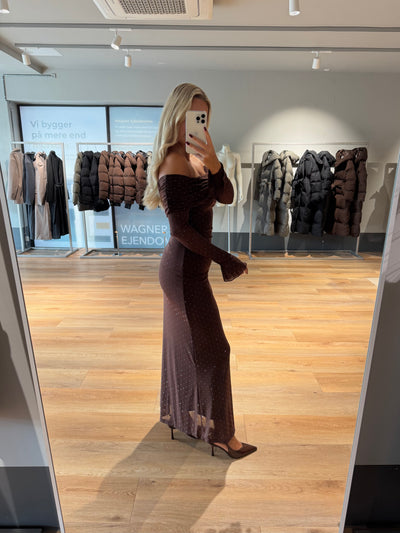 Silje kjole mørkebrun