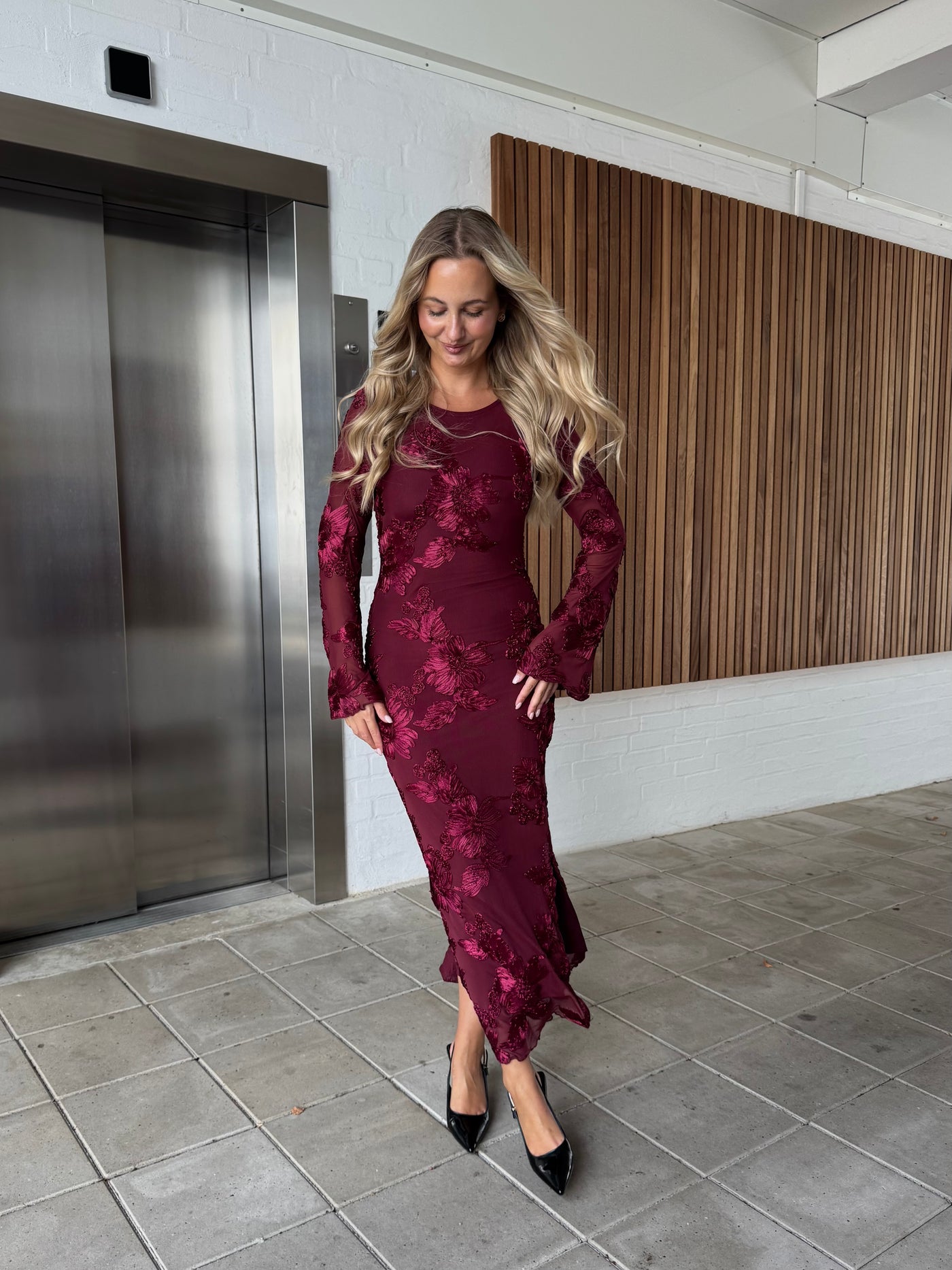 Bella kjole bordeaux