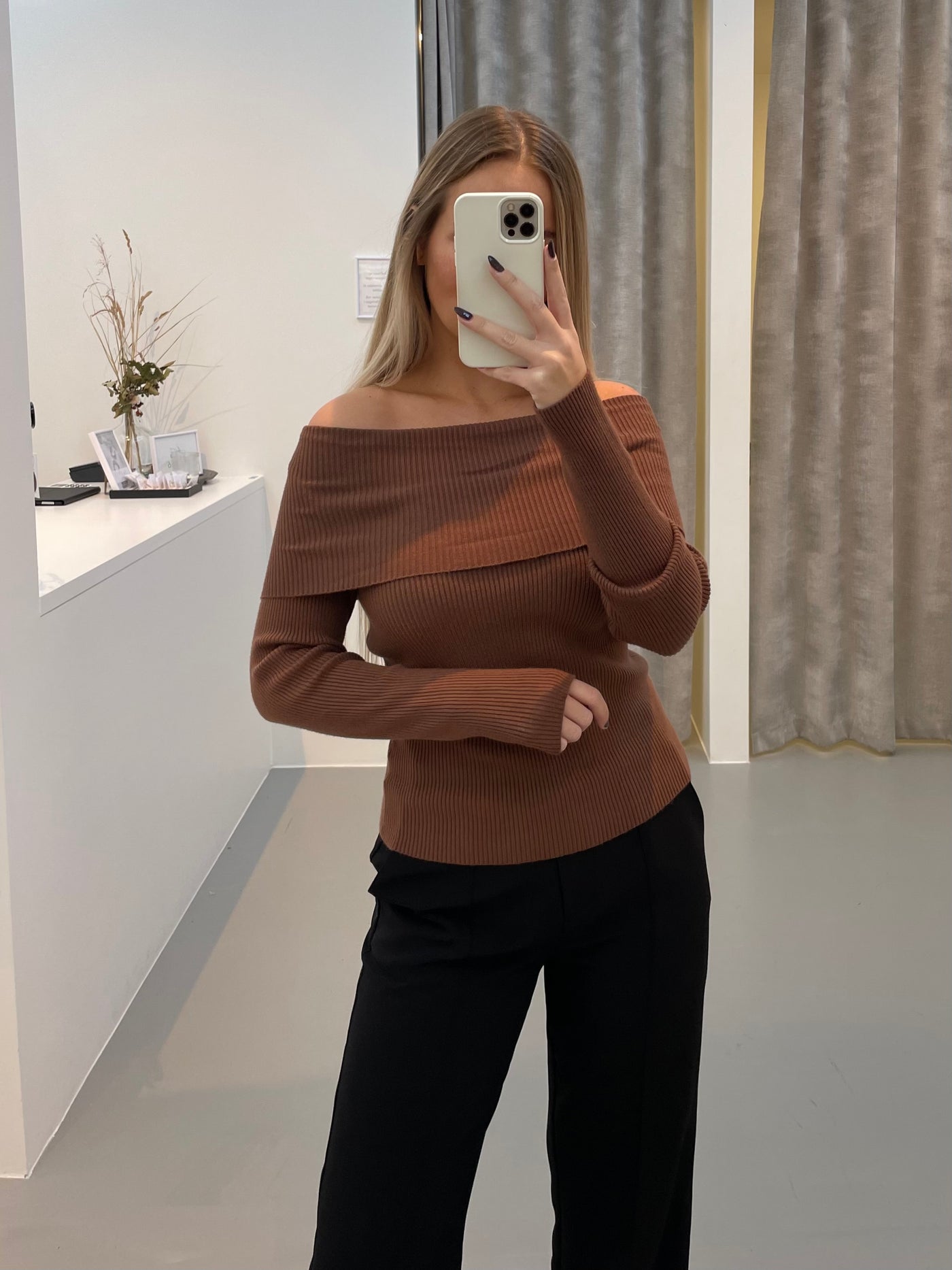 Tilde bluse brun