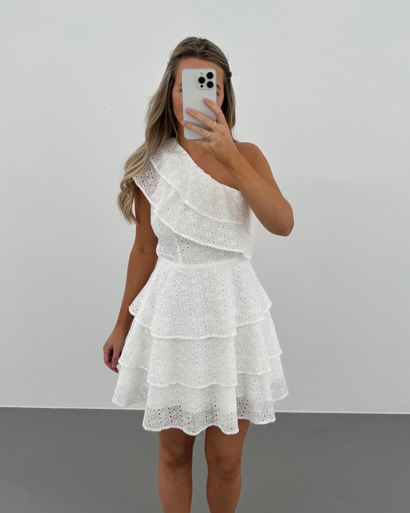 Clover kjole hvid