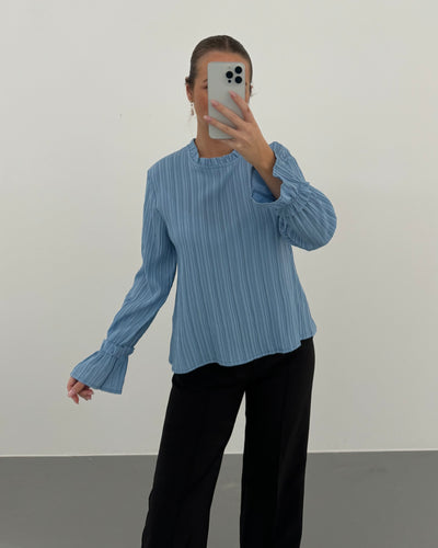 Frederikke bluse pastelblå