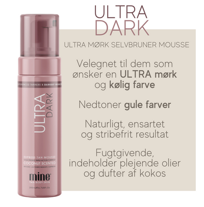 Minetan Selvbruner Mousse – Ultra Dark 200 ml