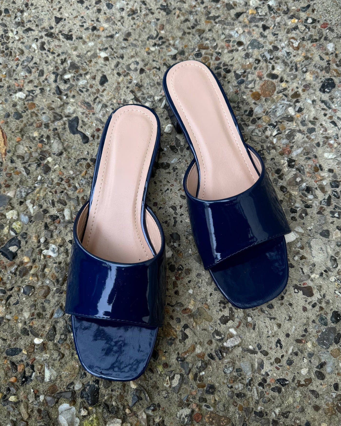 Sophia højhælede sandaler navy