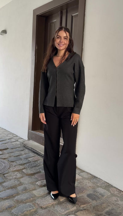 Mikela bluse mørkegrå
