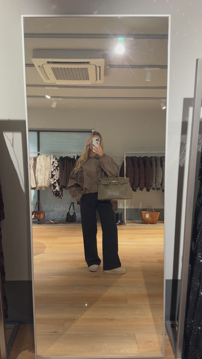 Anna bomberjakke lysebrun