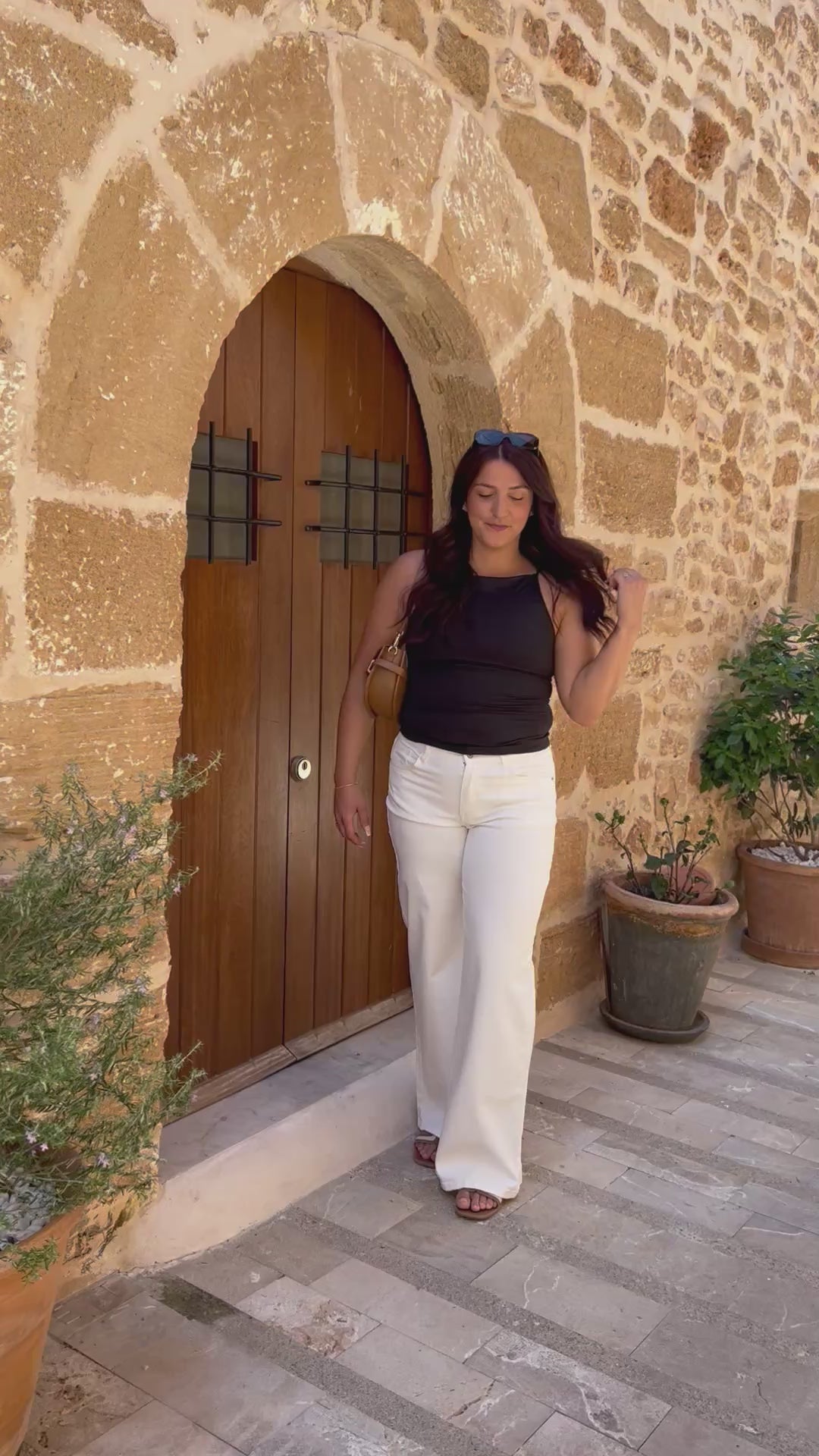Laura jeans regulær hvid