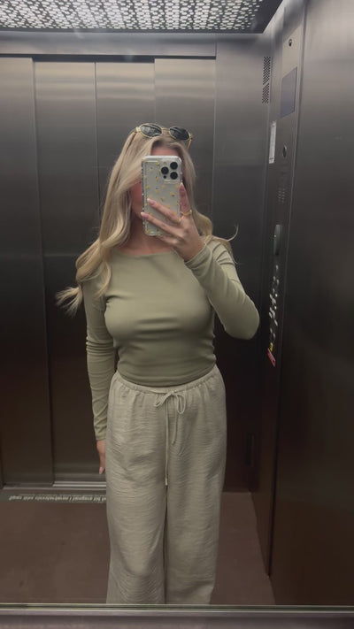 Liv bluse olivengrøn