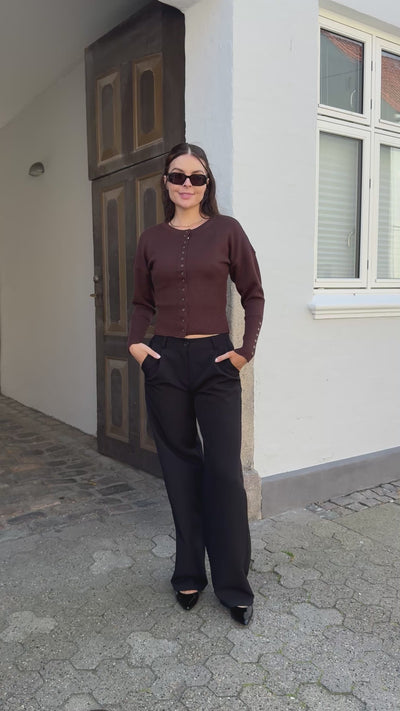 Sabrina cardigan mørkebrun