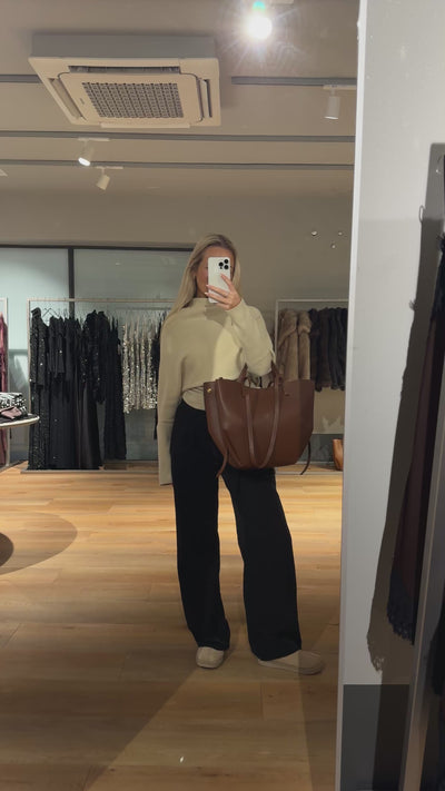 Luciana taske kastanje brun