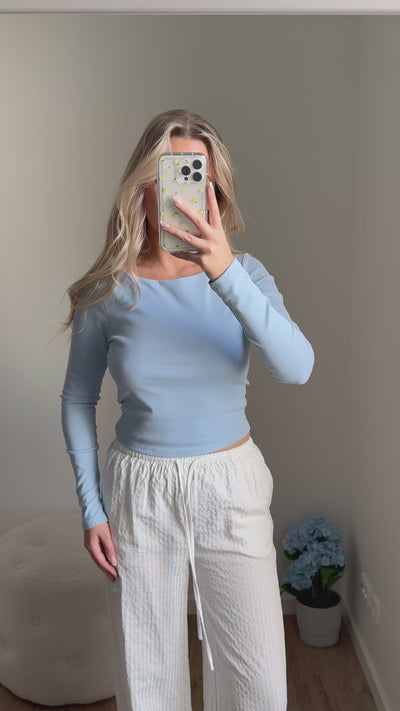 Liv bluse pastelblå