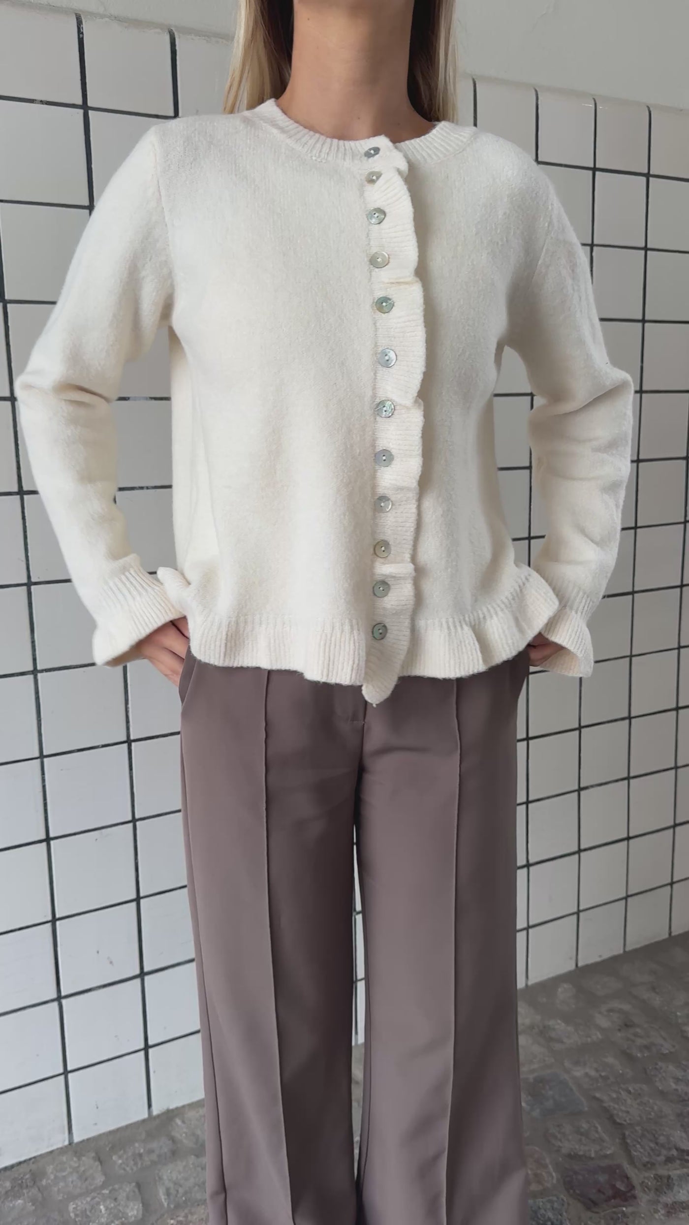 Isabella cardigan creme