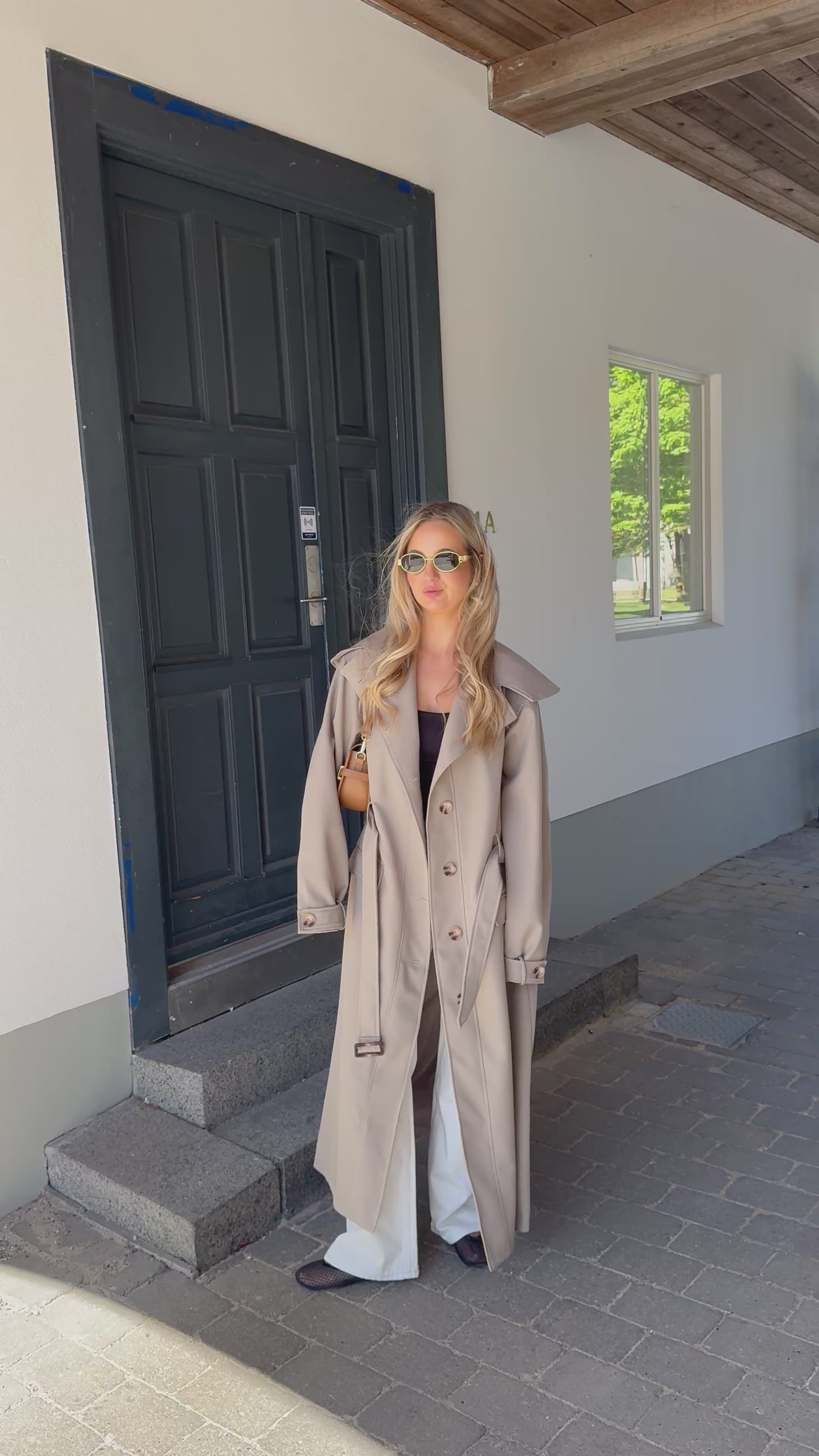 Celine trenchcoat lysebrun