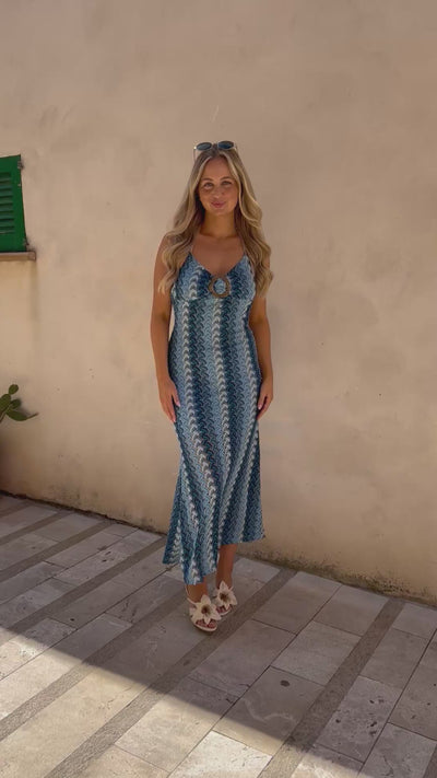 Mille kjole blå