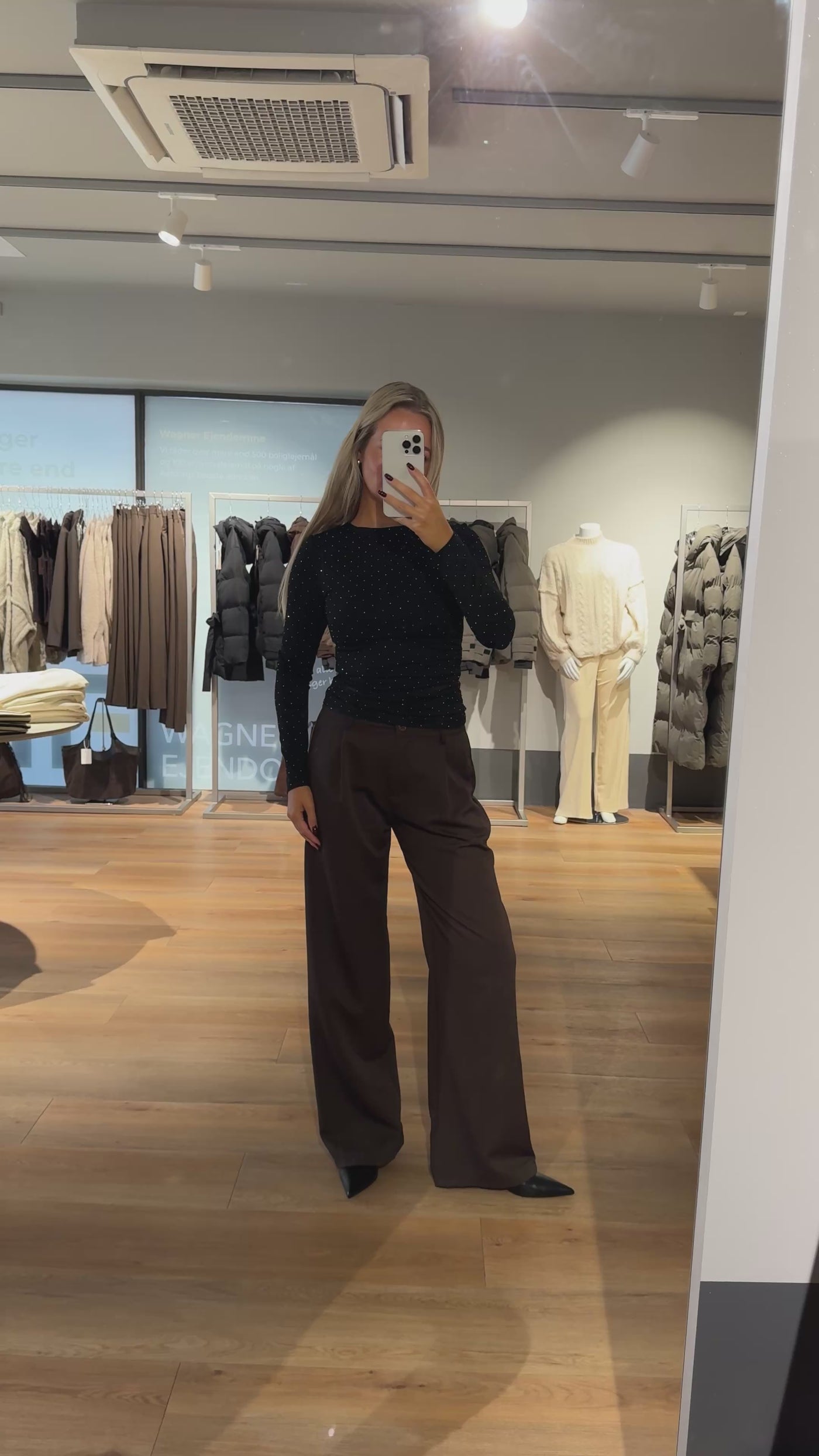 Adina bluse sort