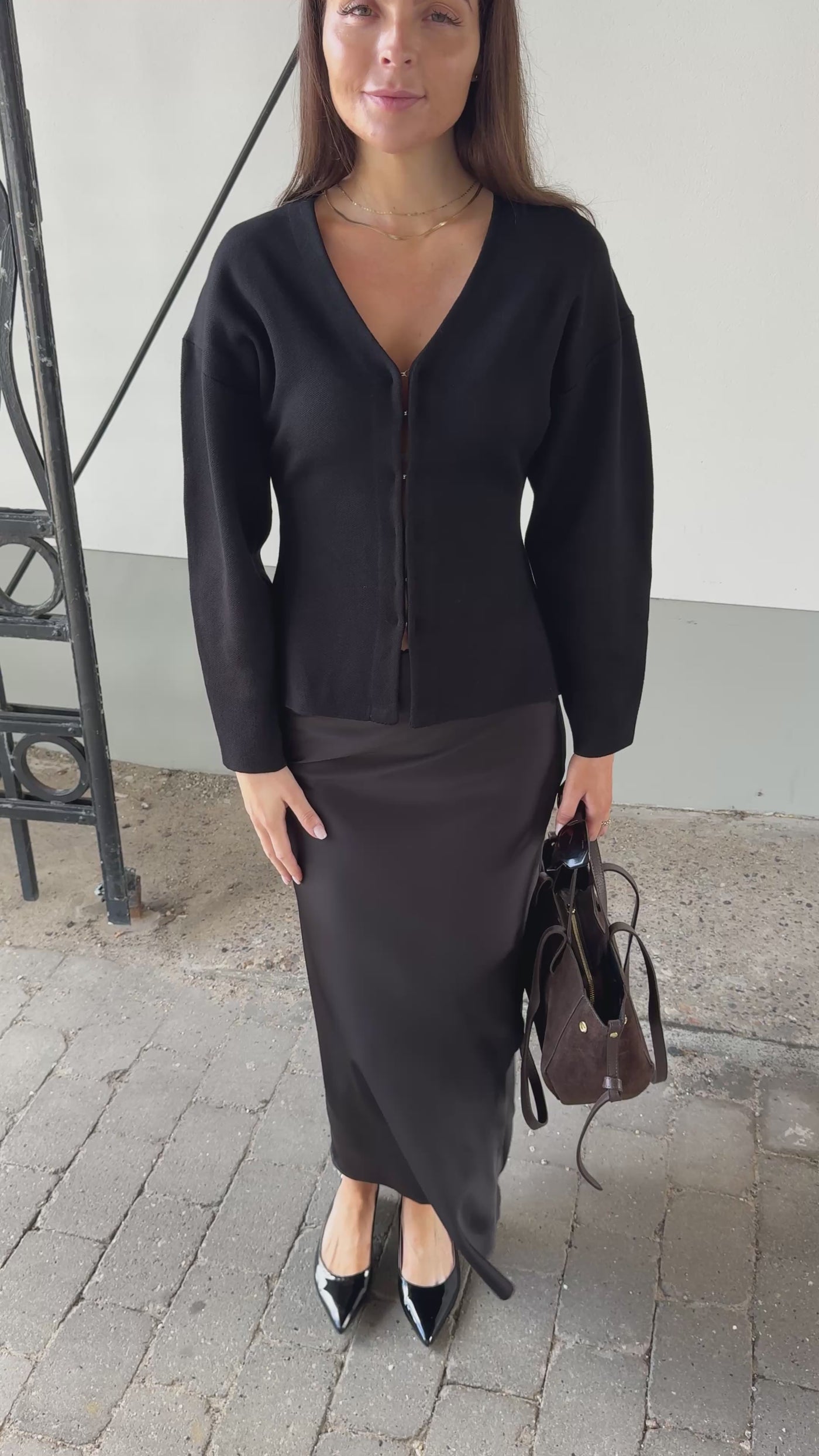 Mikela bluse sort