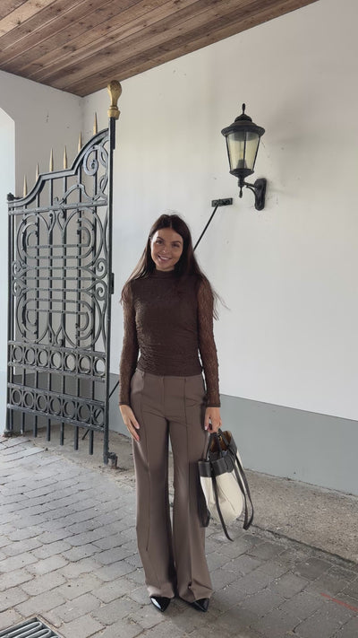 Amira bluse mørkebrun