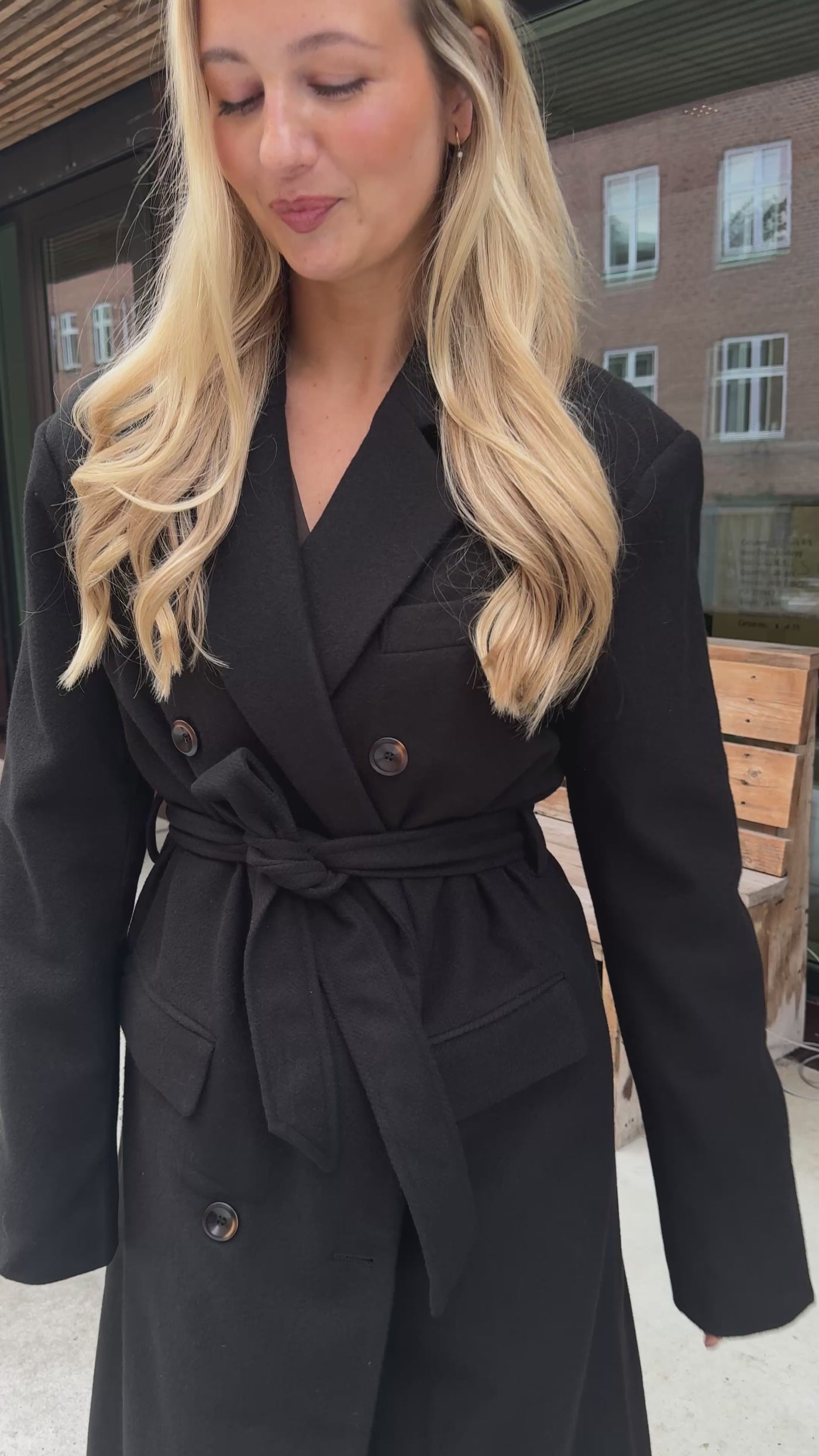 Valeria trenchcoat sort