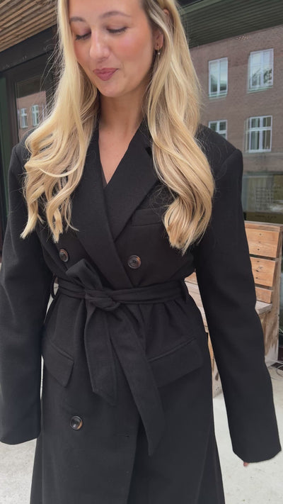 Valeria trenchcoat sort