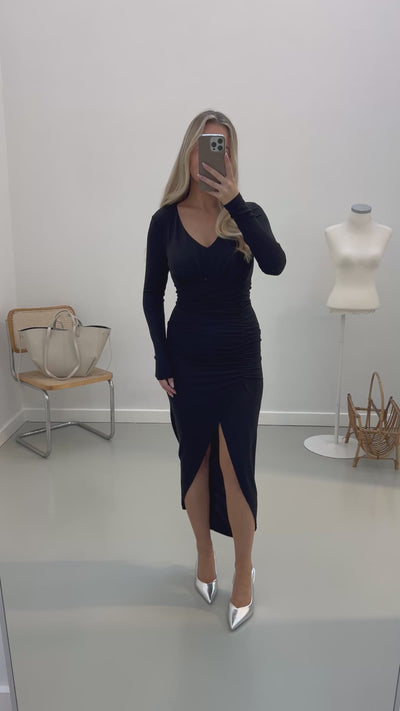 Camilla glimmerkjole sort