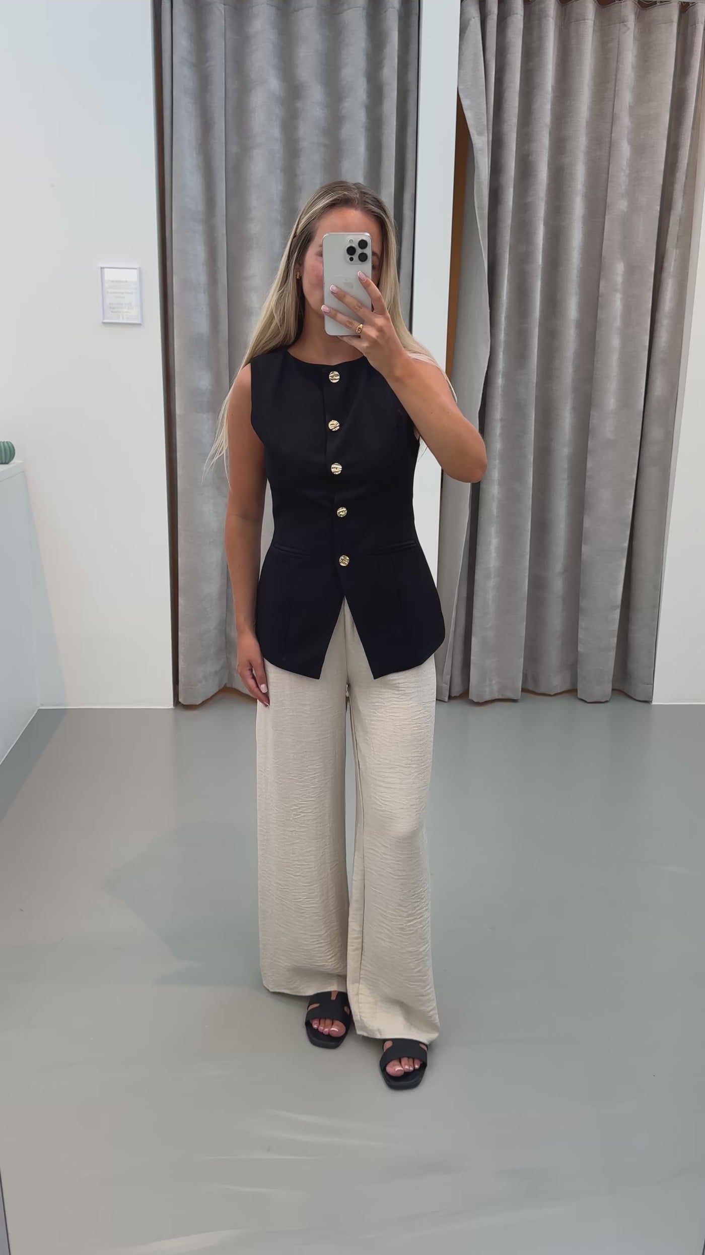 Stella vest sort