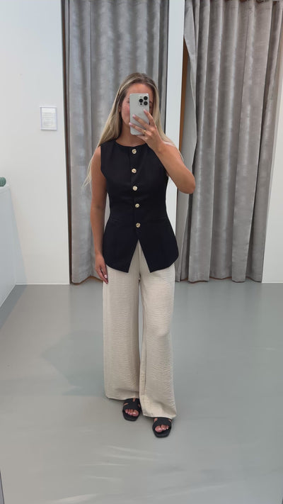 Stella vest sort