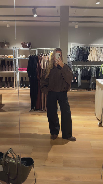 Anna bomberjakke mørkebrun