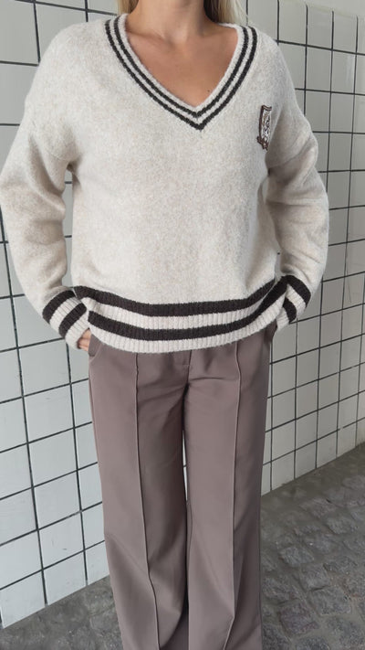 Chloe strik beige