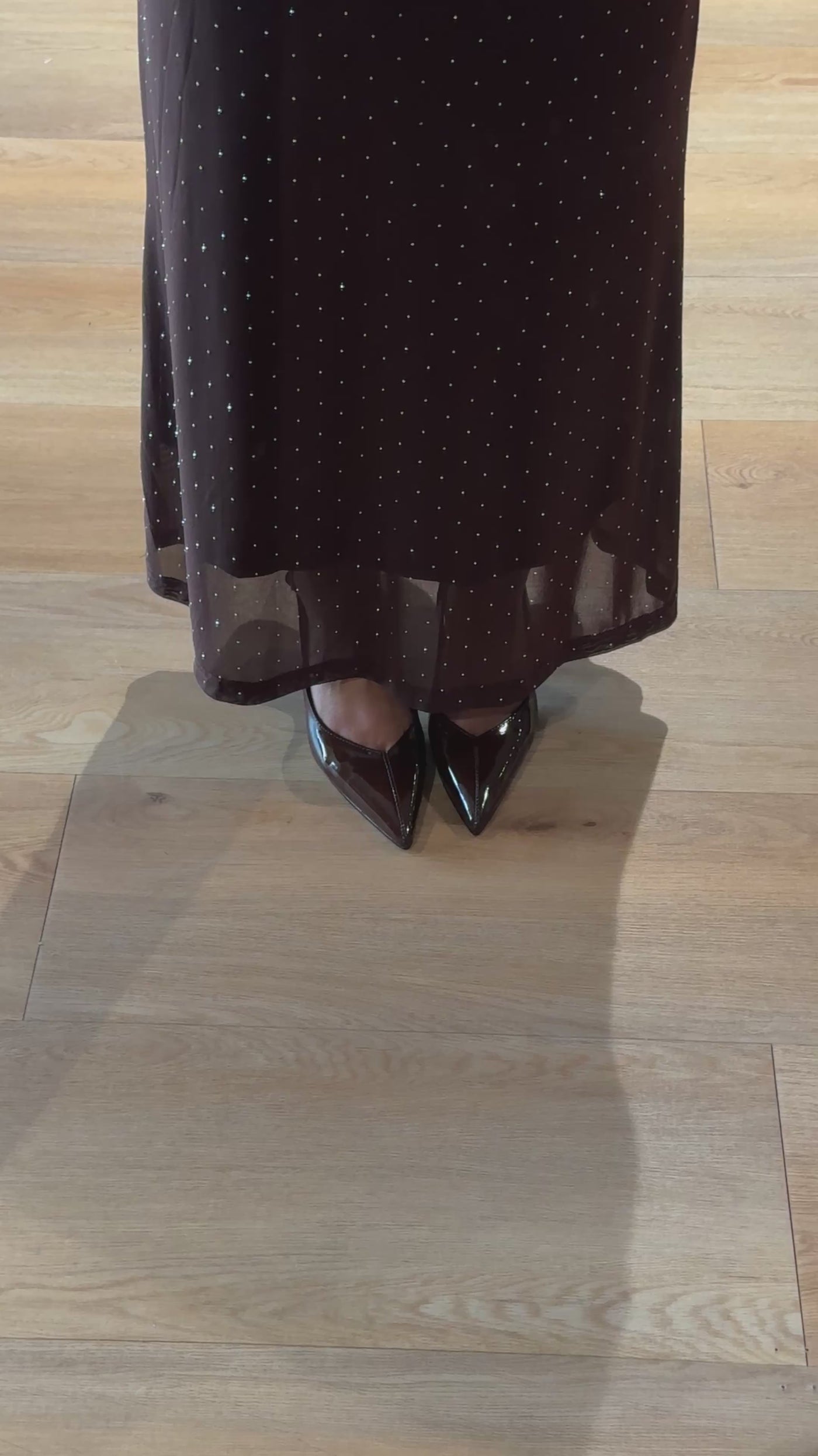 Karla stiletter mørkebrun