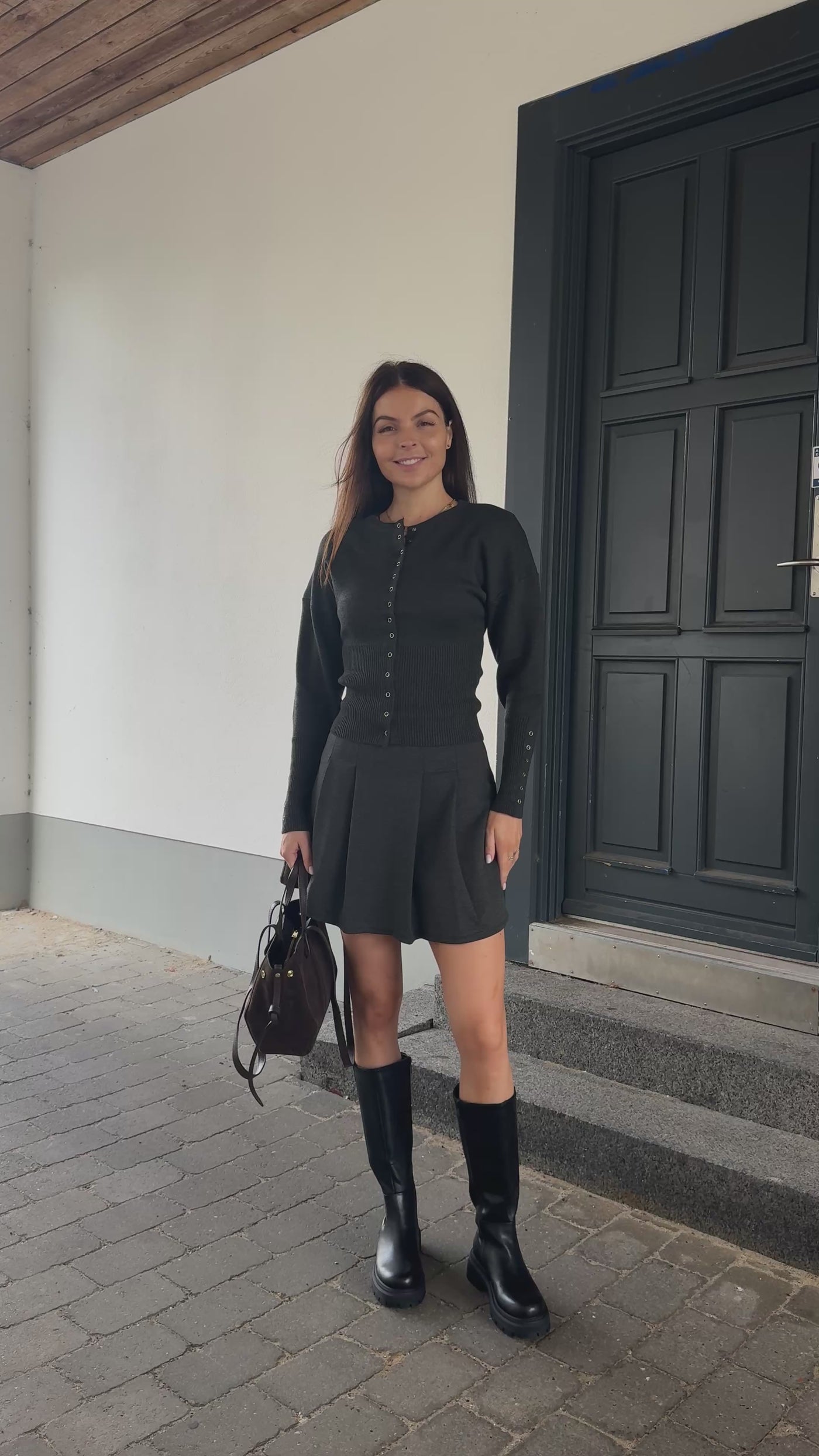 Sabrina cardigan mørkegrå